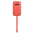 Apple Official iphone 12 Pro Max Leather Sleeve with MagSafe - Pink Citrus (Open Box)