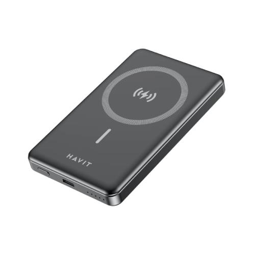 Havit PB5200 5000 mAh Magnetic Wireless Power Bank - Black