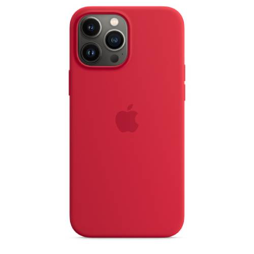 Apple Official iphone 13 Pro Max Silicone  Case W/Magsafe Red (Open Box)