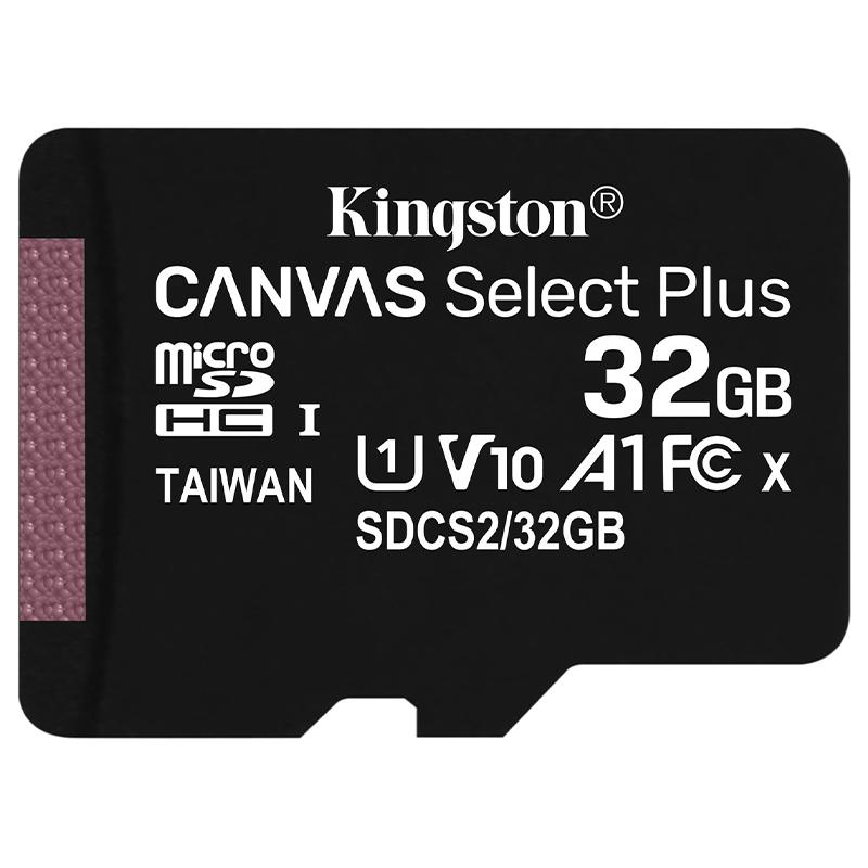 Kingston 32GB Canvas Select Plus microSD Card (SDHC) A1 C10 - 100MB/s