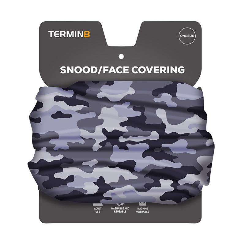 Snood Face Covering - Grey Camo