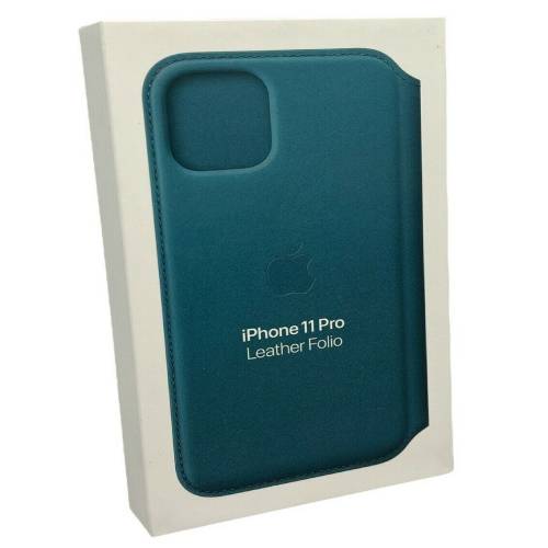 Apple Official iPhone 11 Pro Leather Folio Case - Peacock