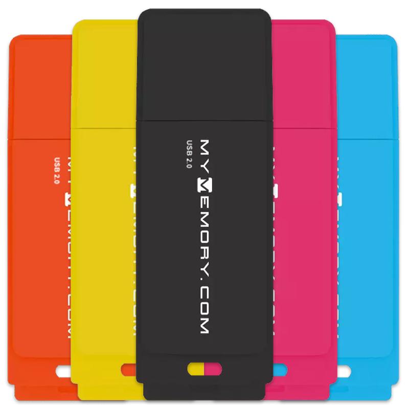 MyMemory 8GB Neon USB 2.0 Flash Drives - 5 Pack