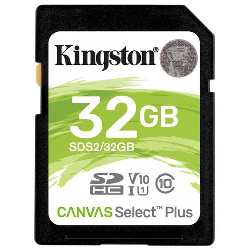 Kingston 32GB Canvas Select Plus SD Card (SDHC) UHS-I U1 - 100MB/s