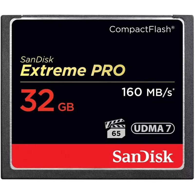 SanDisk 32GB 1067X Extreme PRO Compact Flash Card - 160MB/s