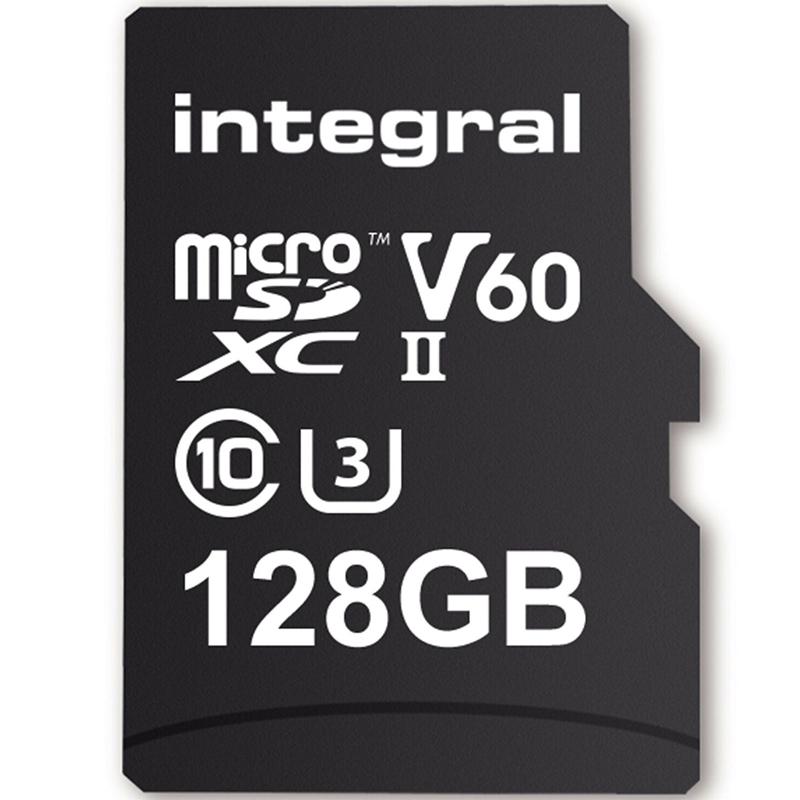 Integral 128GB UltimaPro X2 Micro SD Card SDXC UHS-II U3 V60 - 280MB/s