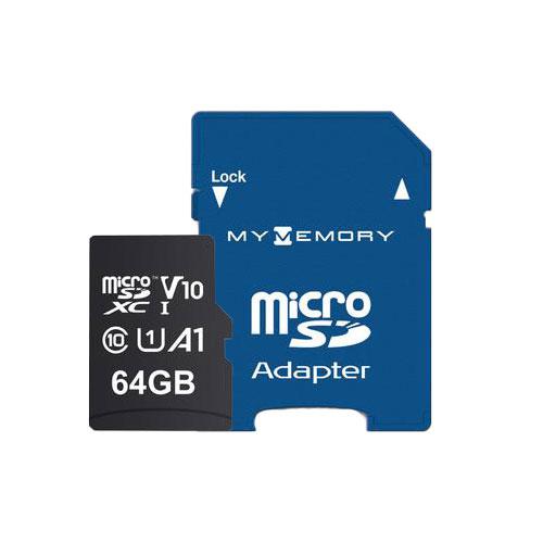 MyMemory LITE 64GB Micro SD Card (SDXC) UHS-1 U1 V10 + Adapter - 80MB/s