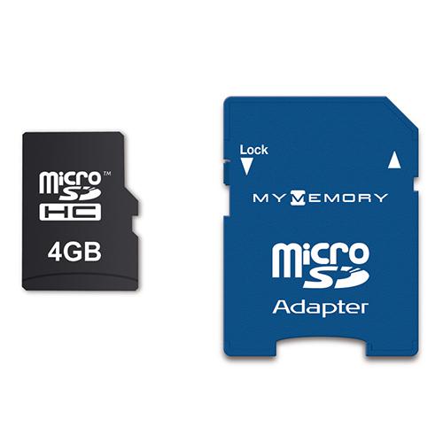Adapter Card with SD 4GB microSD 