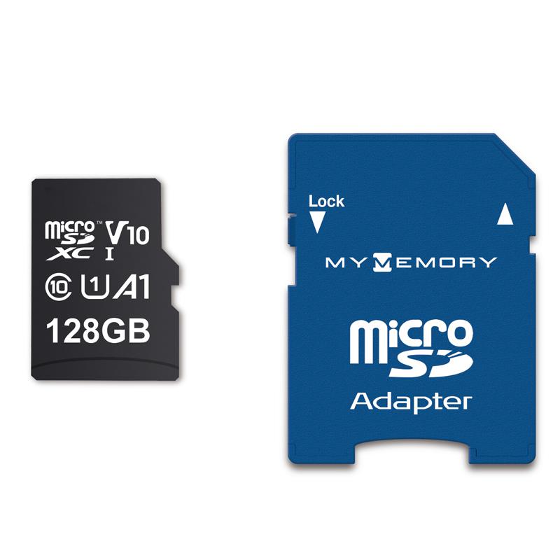MyMemory LITE 128GB Micro SD Card (SDXC) UHS-1 U1 V10 + Adapter - 80MB/s