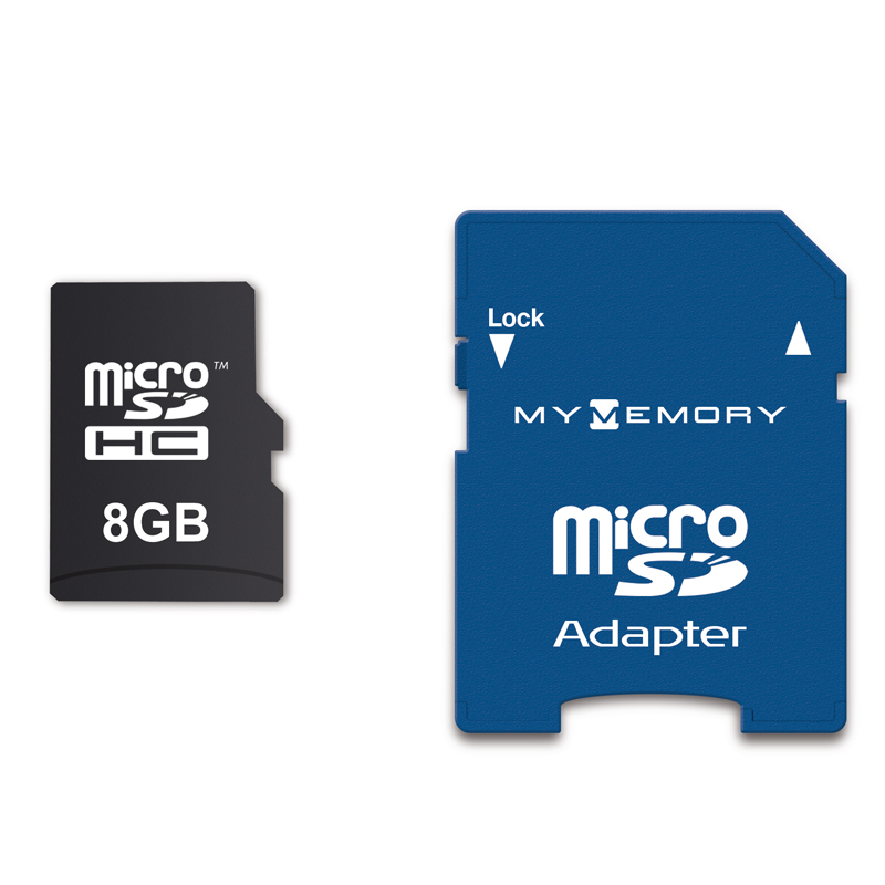 MyMemory LITE 8GB Micro SD Card (SDHC) + Adapter
