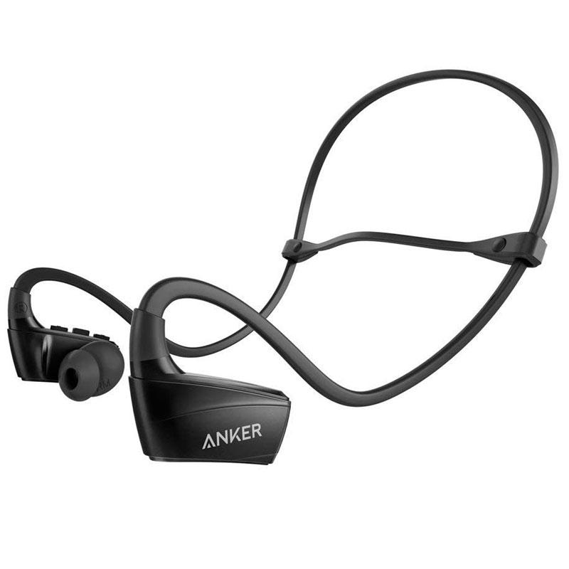 Anker SoundBuds Wireless Sports Headphones with Mic - Black