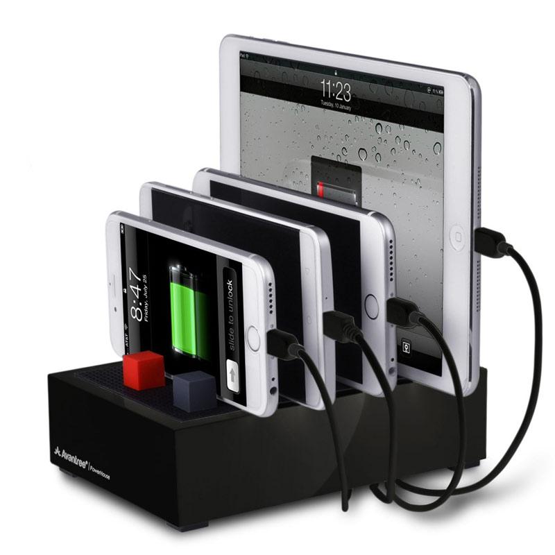 Avantree PowerHouse Multi Device USB Desk Charging Station - Black