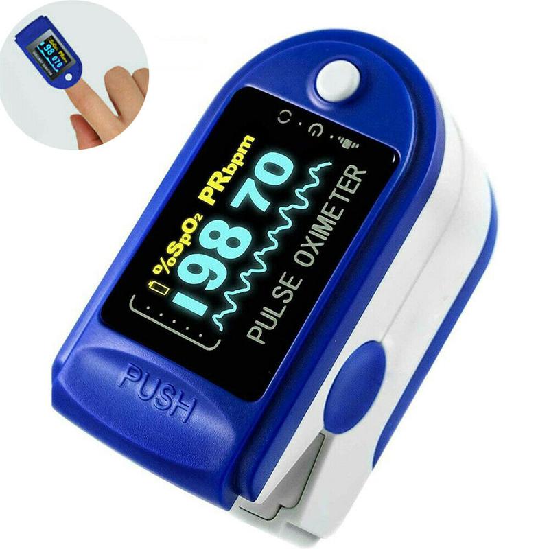 Heart Rate Spo2 PR Portable Finger Pulse Oximeter With Sleep Monitor IR Blue 