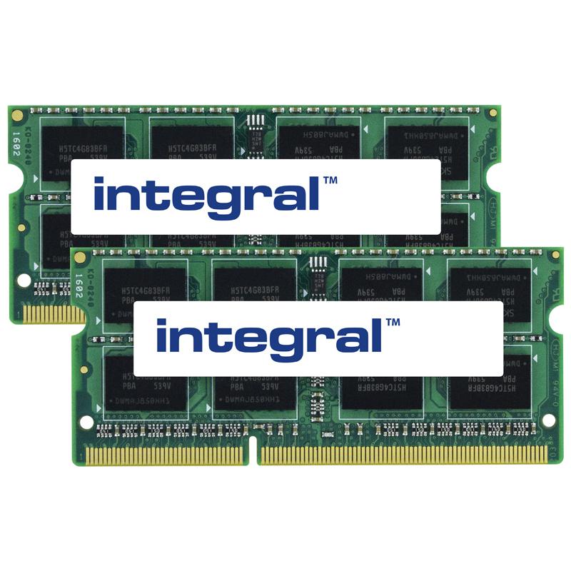 Integral 8GB (2x 4GB) 1600MHz DDR3 SODIMM CL11 Laptop Memory Module Kit