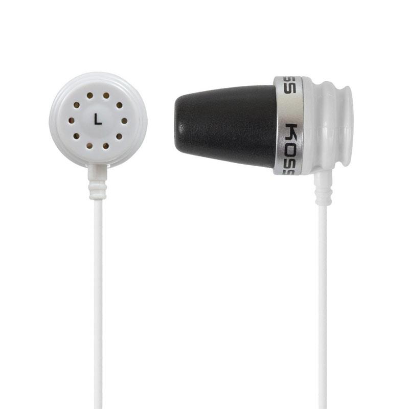 Koss SparkPlug In-Ear Audio Headphones - White/Black