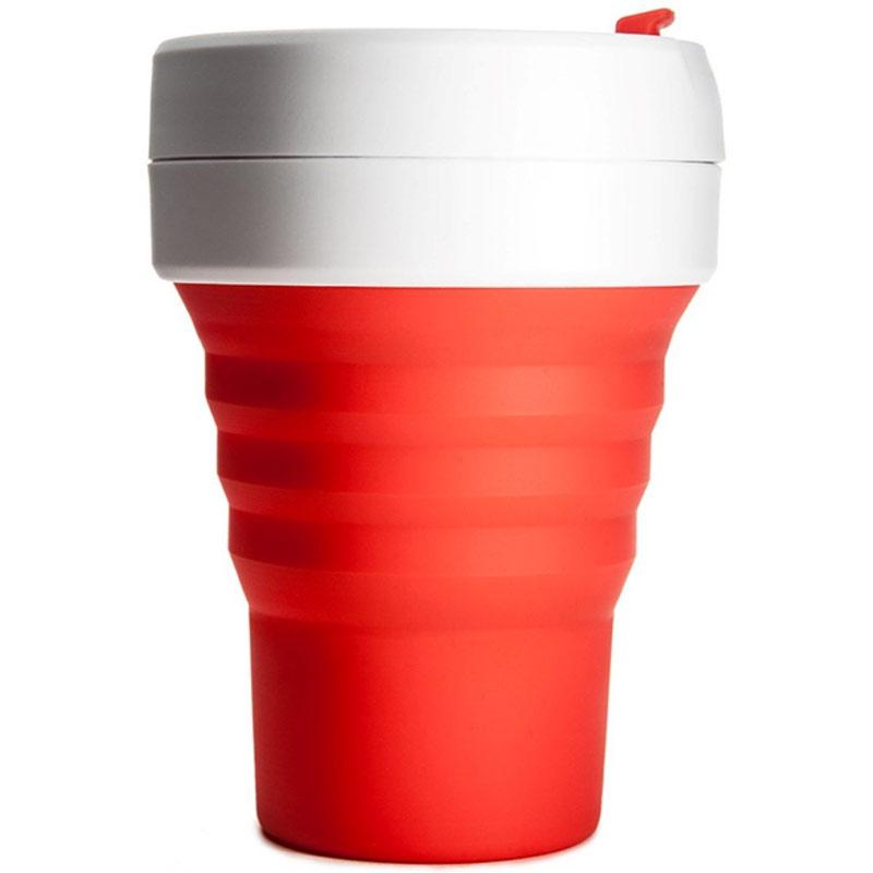 Stojo Reusable Collapsible Pocket Coffee Cup - Red
