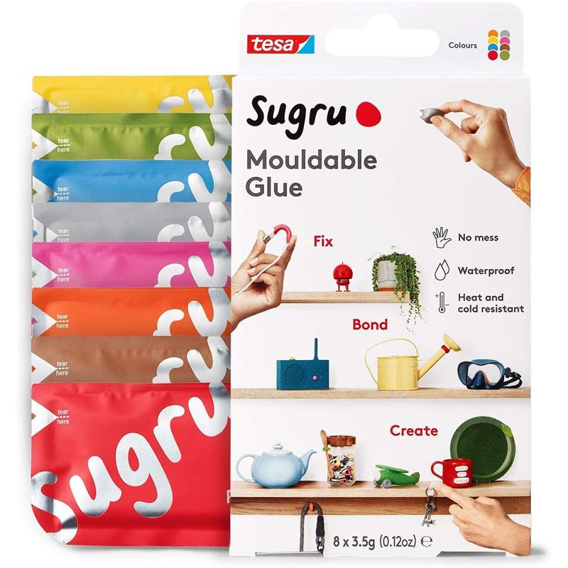 Sugru Mouldable Glue 8 Multicolour - 8 Pack