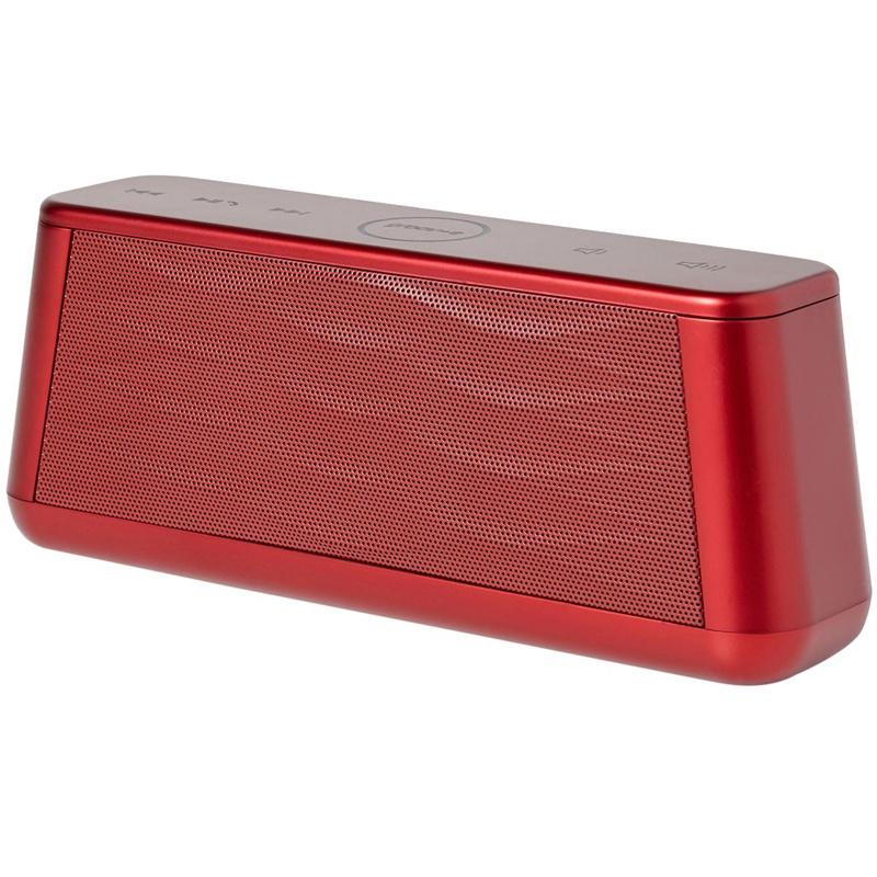 Groov-e Sound Wave Wireless Bluetooth Speaker with Mic - Red