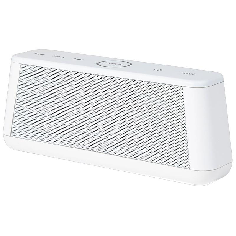 Groov-e Sound Wave Wireless Bluetooth Speaker with Mic - White