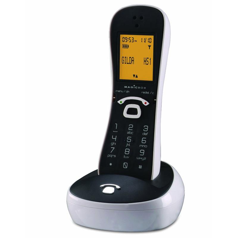 Magicbox Gilda Single DECT Cordless Telephone with Answering Machine - White