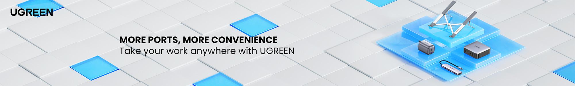 UGREEN more ports more convenience