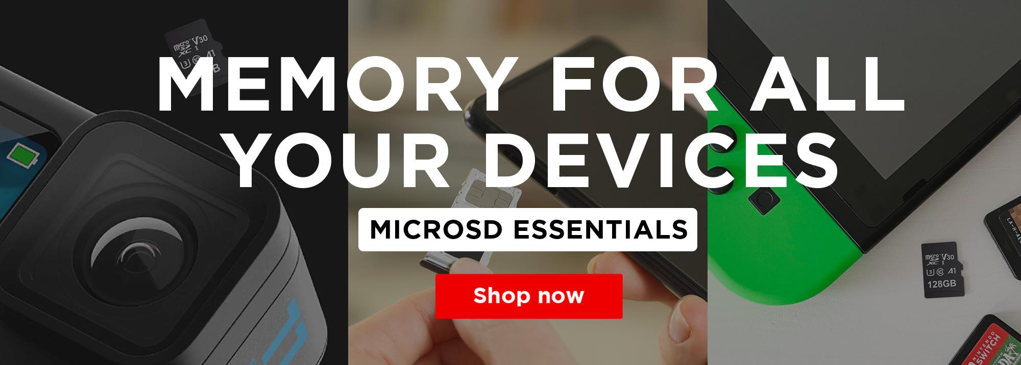 MicroSD for Nintendo Switch, GoPro, and more at MyMemory