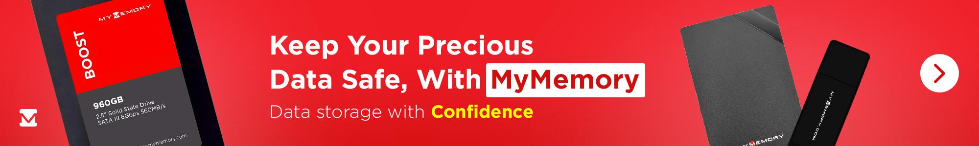 Keep Your Precious Data Safe, With MyMemory! Data Storage with Confidence