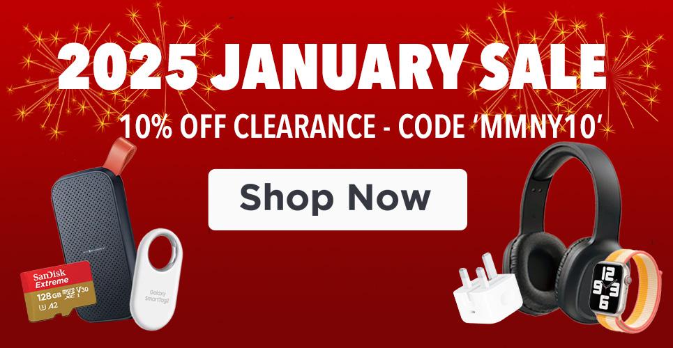 Save 10% on Clearance Stock in the MyMemory January Sale